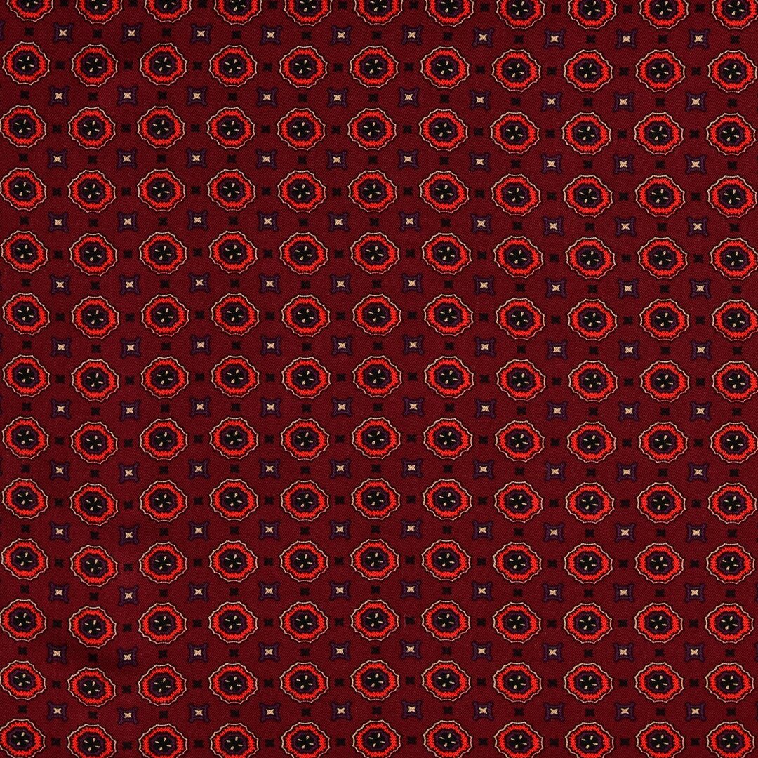 Viskose Twill Ornamente groß - bordeaux *Videovorstellung*