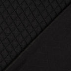 Jacquard Steppstoff Rauten dehnbar - schwarz *Videovorstellung*