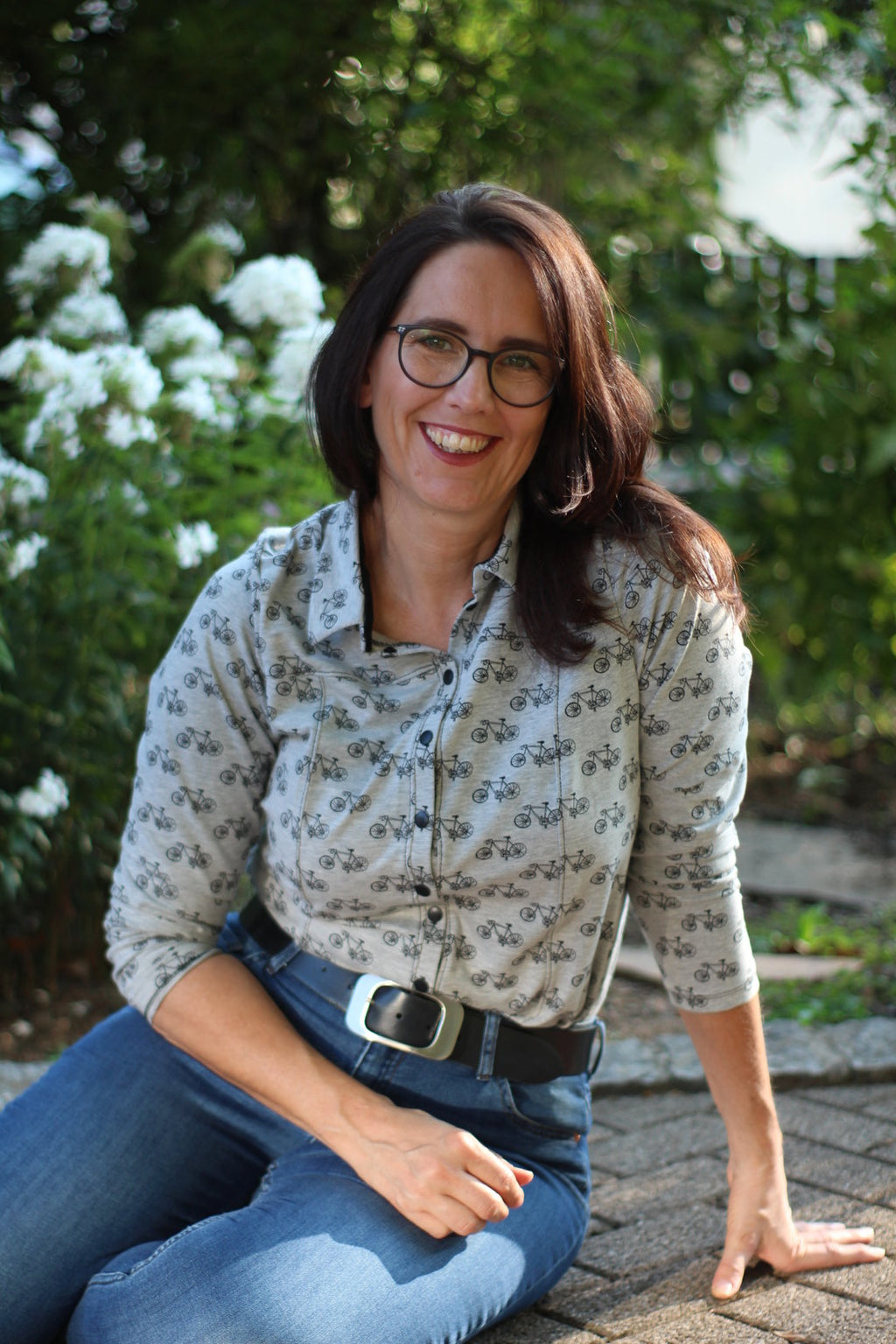 Ebook / Schnittmuster lillesol women No.57 Jerseybluse Leanna *mit Video Nähanleitung*