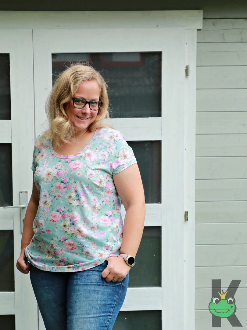 Ebook / Schnittmuster lillesol women No.56 Basic T-Shirt *mit Video Nähanleitung*
