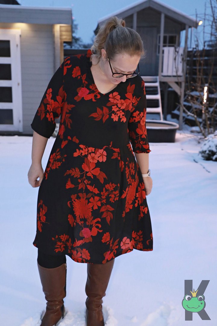 Ebook / Schnittmuster lillesol women No.60 Kleid "Magnolia" *mit Video Nähanleitung*