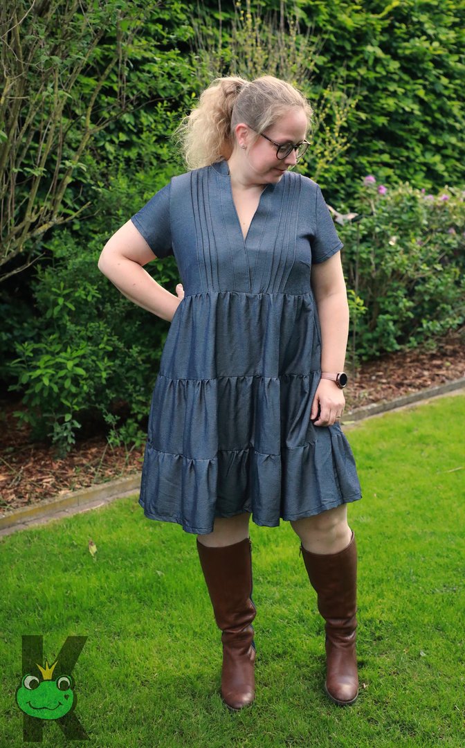Designbeispiel: lillesol women No.64 Biesen-Kleid & Tunika "Laurelia" mit Video-Nähanleitung