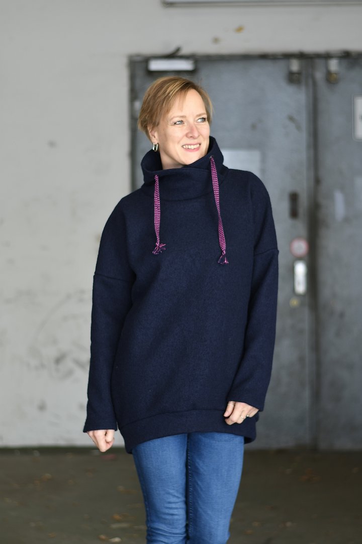 Walk / gekochte Wolle Naomi von Swafing - cyclam HW23/24 *Videovorstellung*