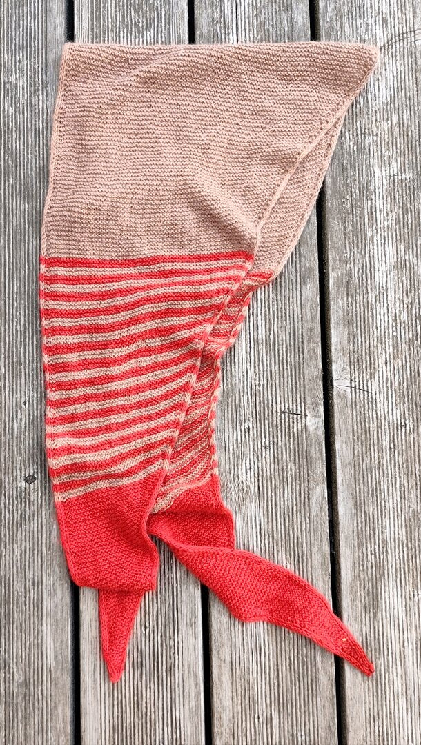 Designbeispiel: Ebook / Strickanleitung lillesol knits No.4 Dreieckstuch "Vira"