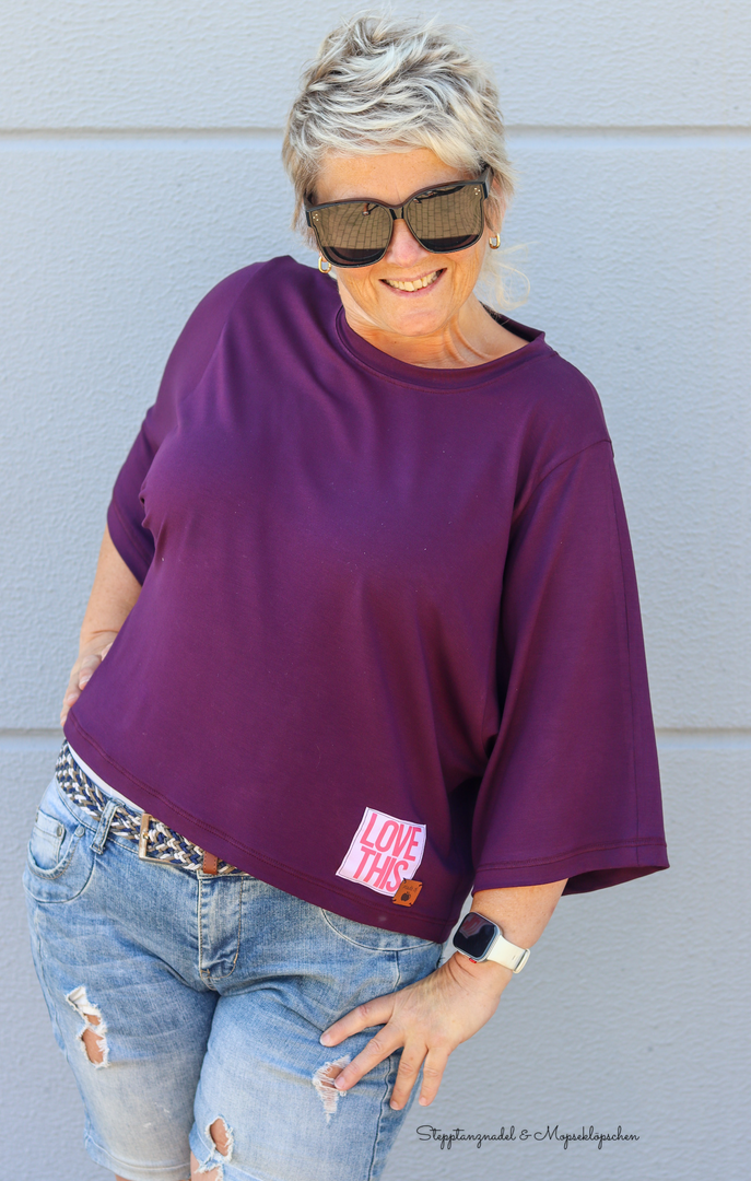 Ebook / Schnittmuster lillesol women No.103 Oversize Shirt "Solea" *mit Video-Nähanleitung*