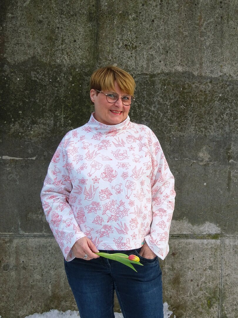 Designbeispiel: lillesol women No.101 Raglansweater "Raisa"