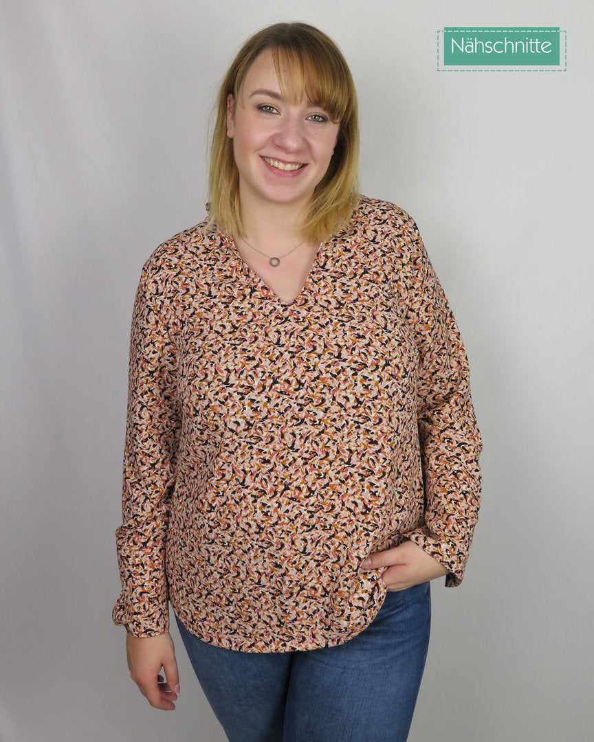 Designbeispiel: lillesol women No.38 Flora-Bluse