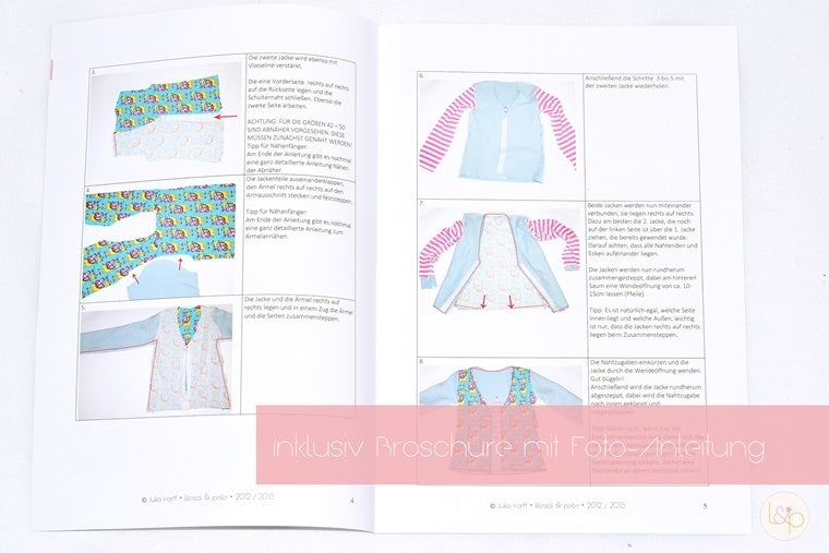 Papierschnittmuster lillesol women No.41 Wickelshirt *mit Video-Nähanleitung* ✂✂✂