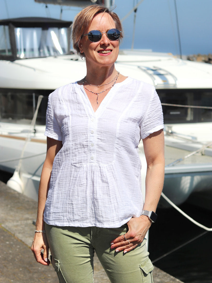 Musselin/Double Gauze "Jenke" von Swafing - terracotta