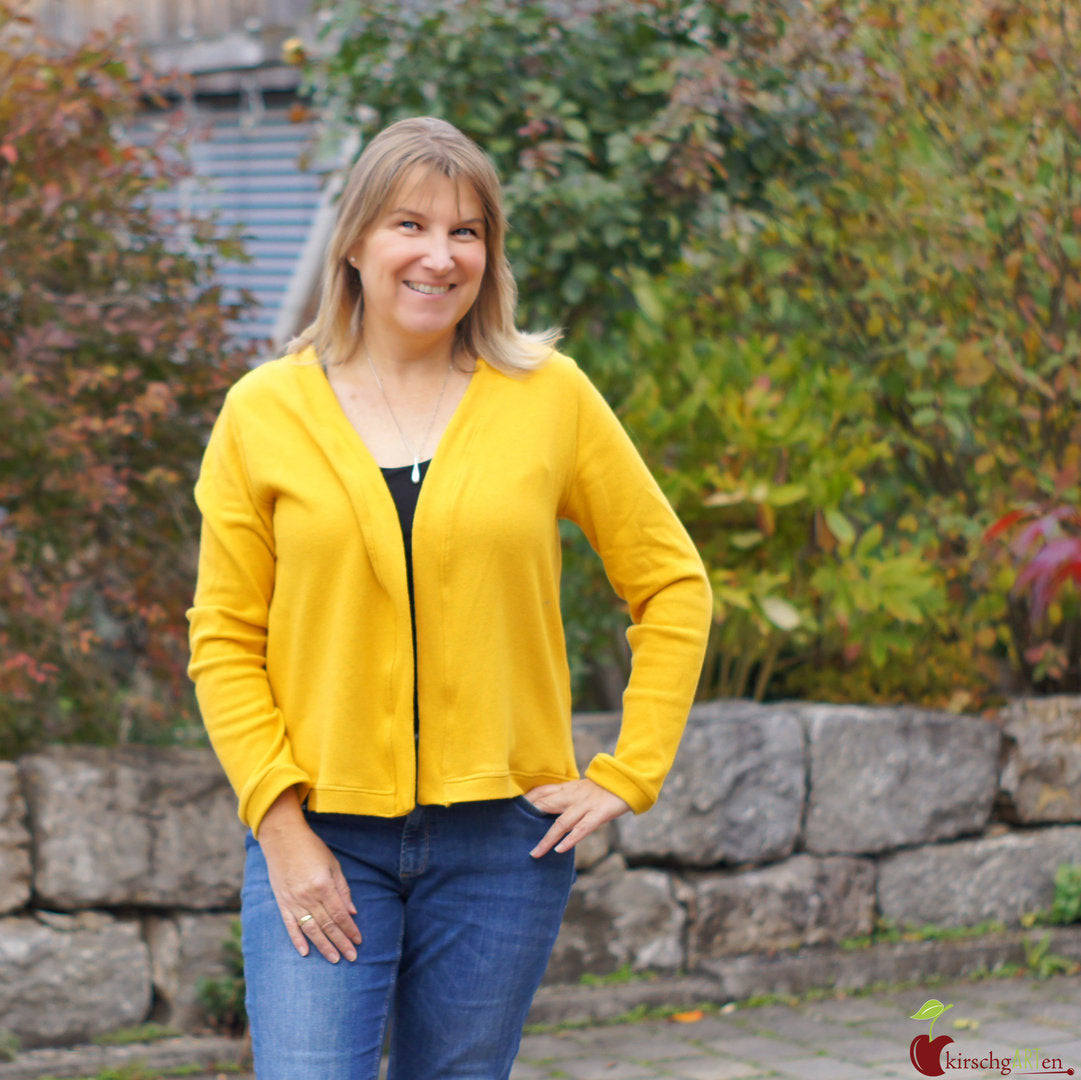 Designbeispiel: lillesol women No.59 Basic-Strickjacke