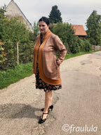 Designbeispiel: lillesol women No.46 LongCardigan Schalkragen