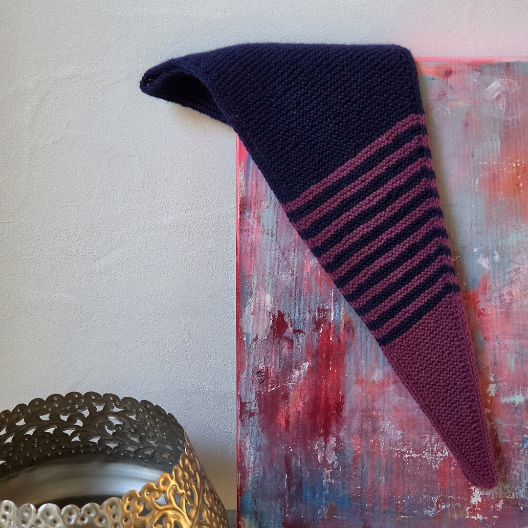 Designbeispiel: Ebook / Strickanleitung lillesol knits No.4 Dreieckstuch "Vira"