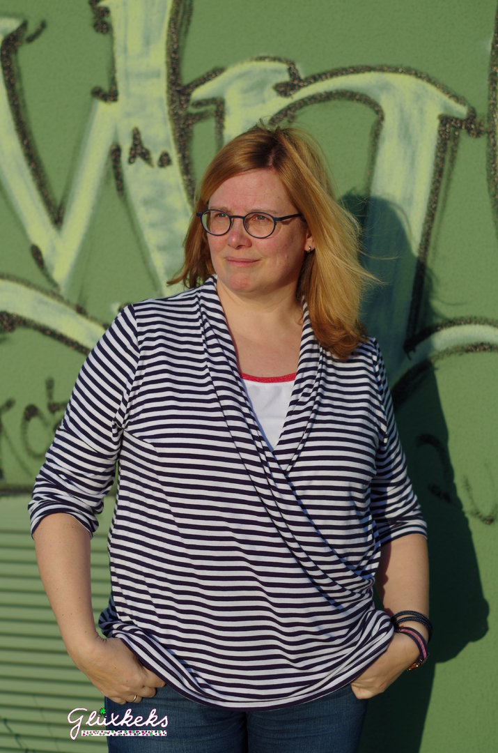 Ebook / Schnittmuster lillesol women No.41 Wickelshirt *mit Video Nähanleitung*