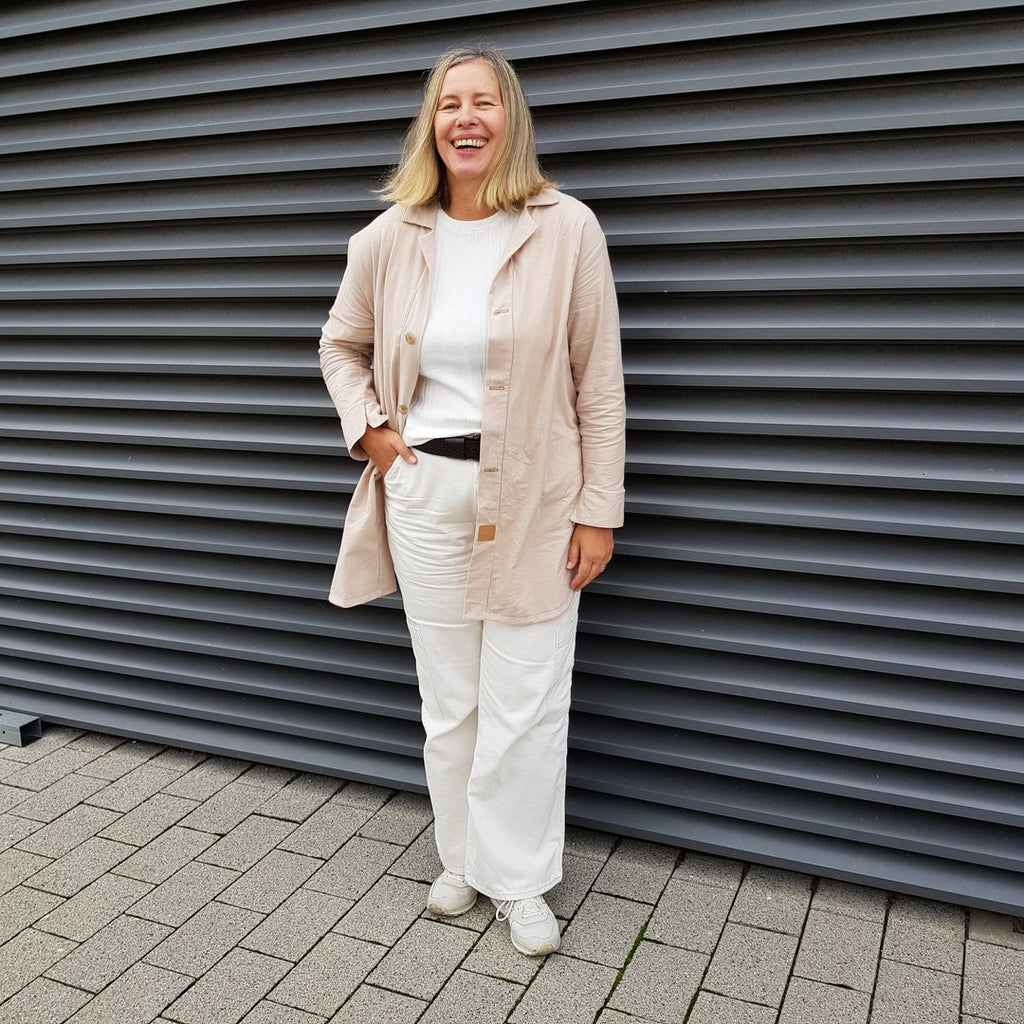 Designbeispiel: lillesol women No.75 Strickmantel / Coatigan "Ama"