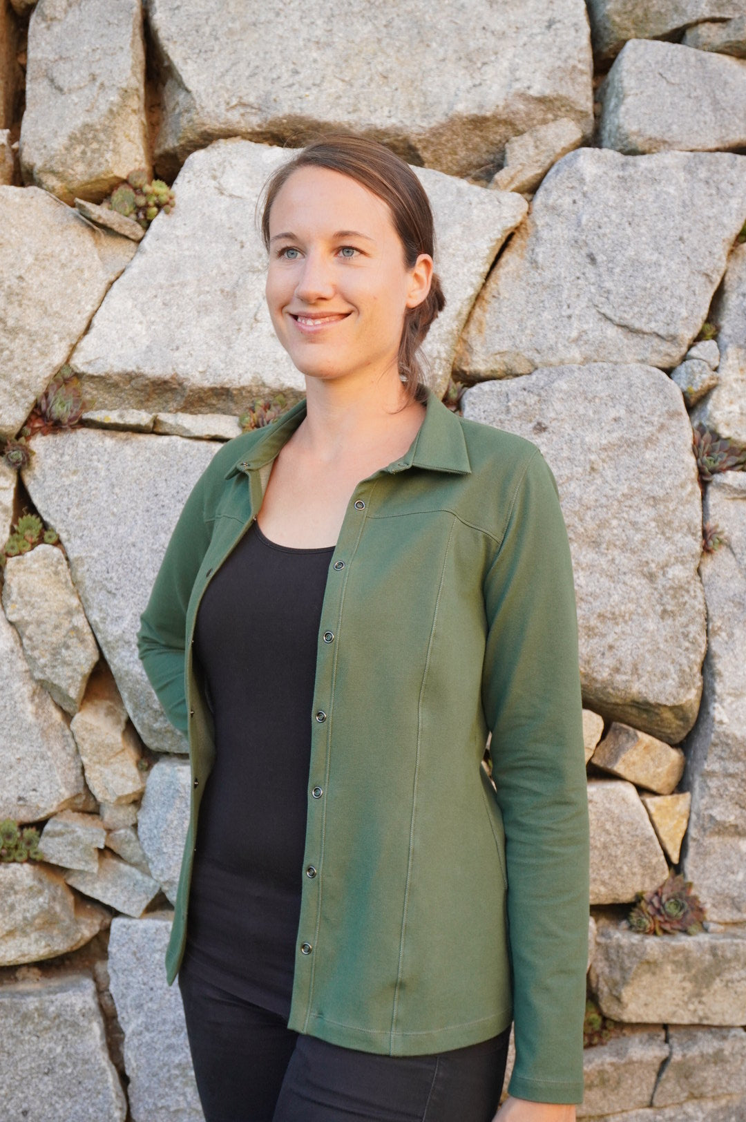 Designbeispiel: lillesol women No.57 Jerseybluse Leanna