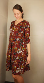 Designbeispiel: lillesol women No.60 Kleid "Magnolia" mit Video-Nähanleitung