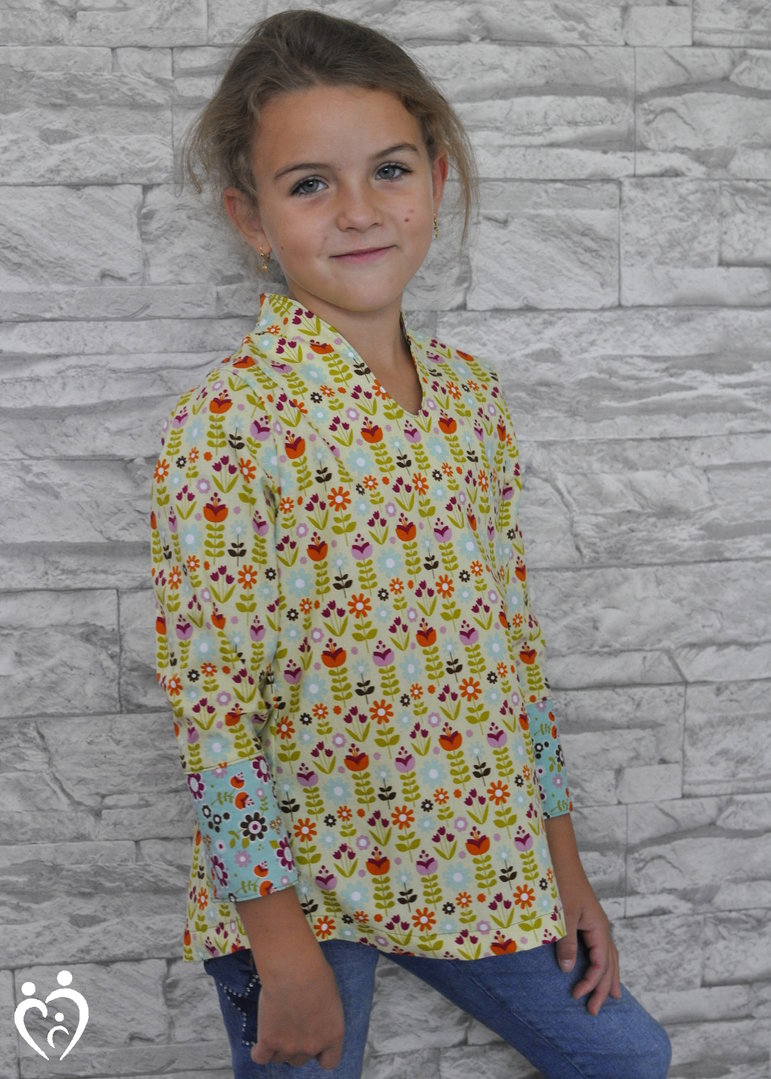 Ebook / Schnittmuster lillesol basics No.64 Flora-Bluse *mit Video-Nähanleitung*