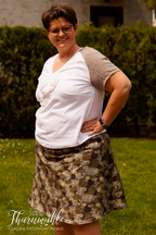 Designbeispiel: lillesol women No.66 A-Linien-Rock "Alba" mit Video-Nähanleitung