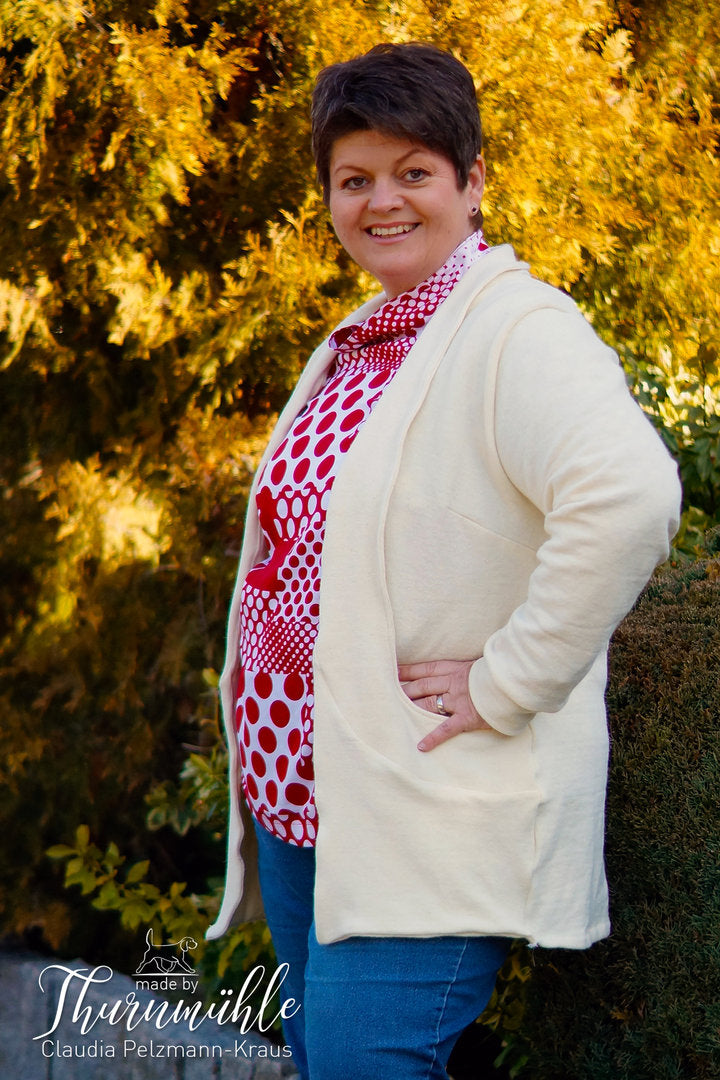 Papierschnittmuster lillesol women No.52 Frühlings-Cardigan *mit Video-Nähanleitung* ✂✂✂
