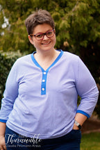 Designbeispiel: lillesol women No.53 Shirt mit Knopfleiste