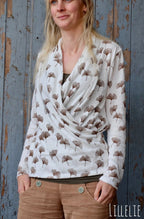 Ebook / Schnittmuster lillesol women No.41 Wickelshirt *mit Video Nähanleitung*