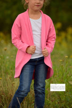 Ebook / Schnittmuster lillesol basics No.70 LongCardigan mit Schalkragen *mit Video-Nähanleitung*