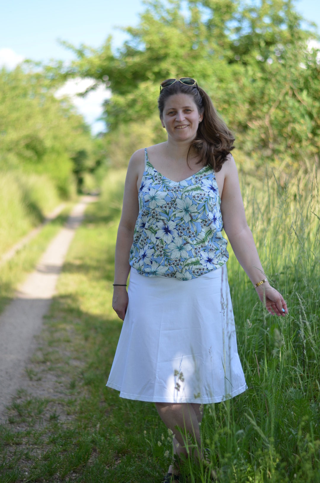 Designbeispiel: lillesol women No.66 A-Linien-Rock "Alba" mit Video-Nähanleitung