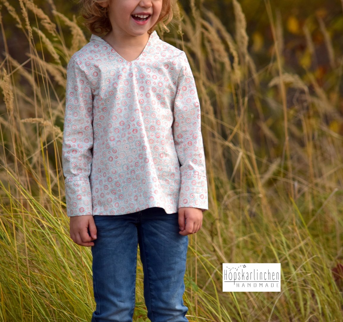 Ebook / Schnittmuster lillesol basics No.64 Flora-Bluse *mit Video-Nähanleitung*