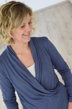 Ebook / Schnittmuster lillesol women No.41 Wickelshirt *mit Video Nähanleitung*