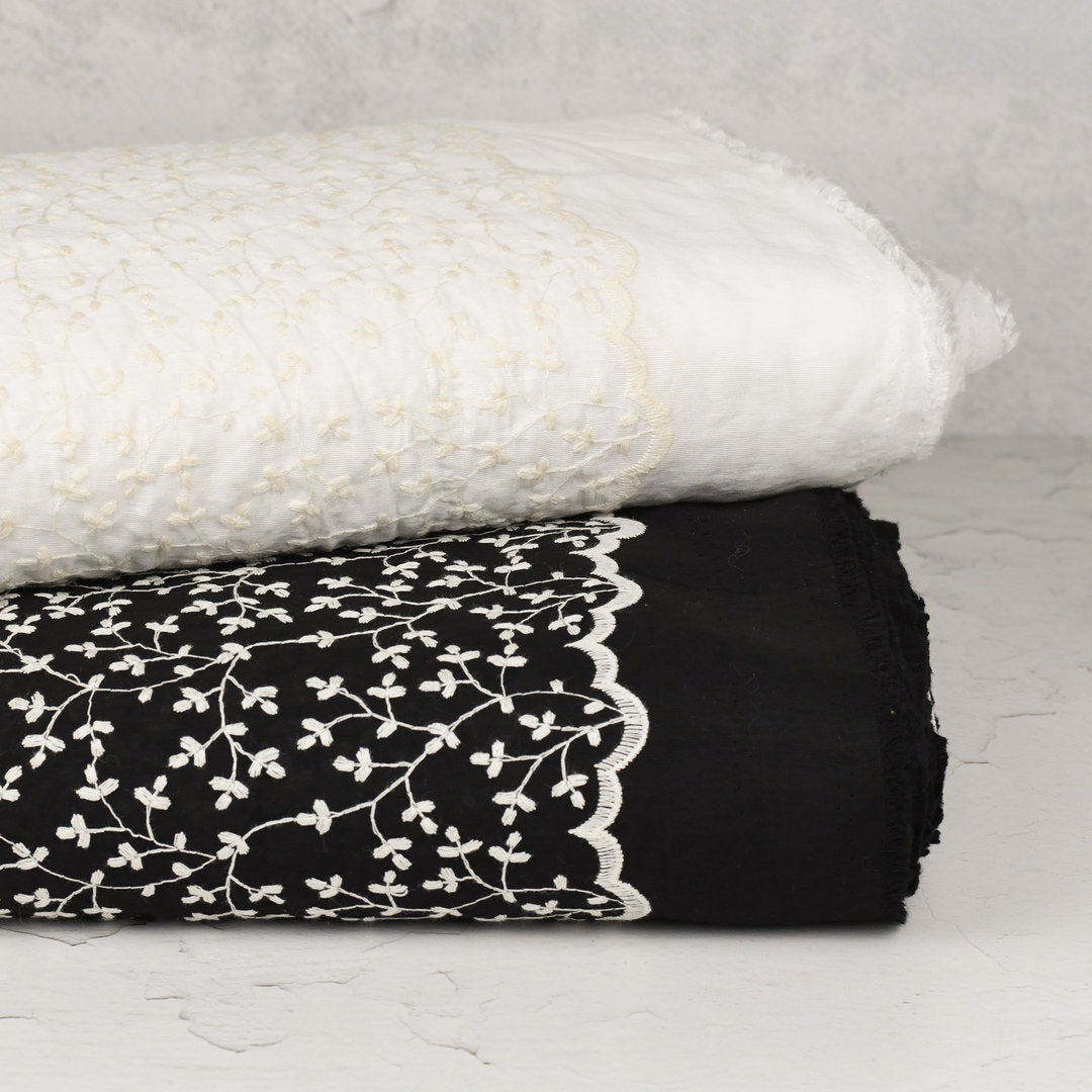 Viskose Stickerei - offwhite