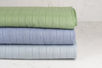 Baumwoll-Voile Dobby - jeansblau - Reststück 1,8M