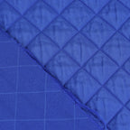 Steppstoff Rauten dehnbar - royalblau
