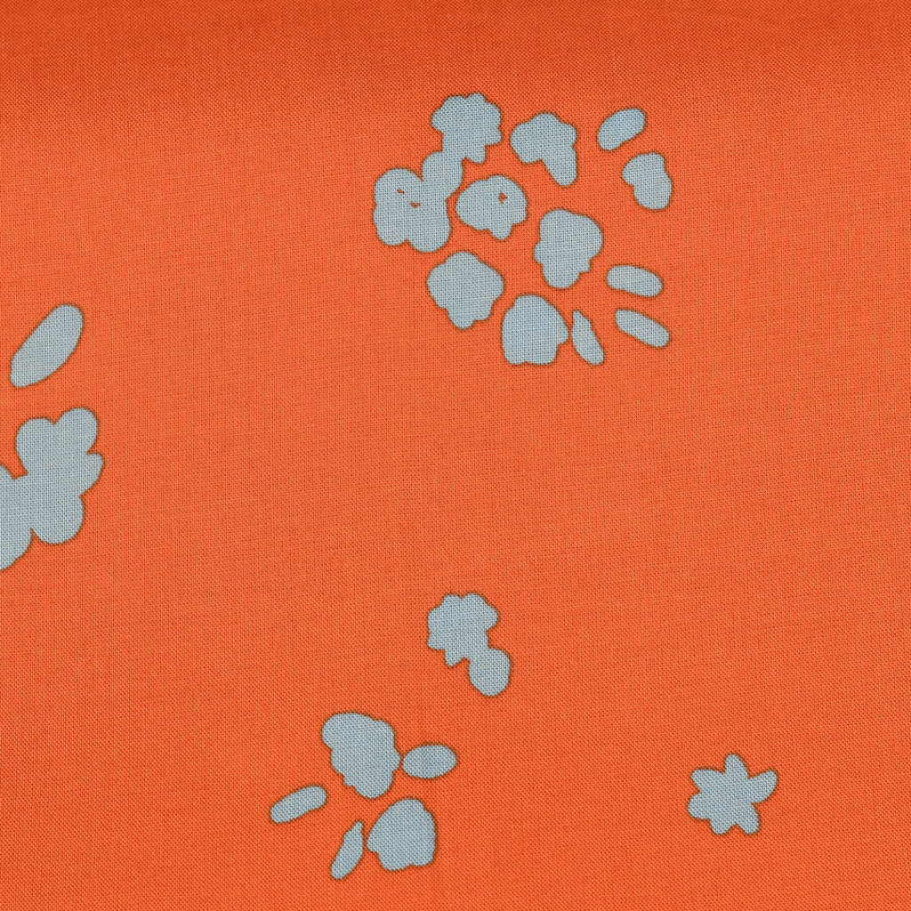 Viskose floral - orangebraun Fibre Mood