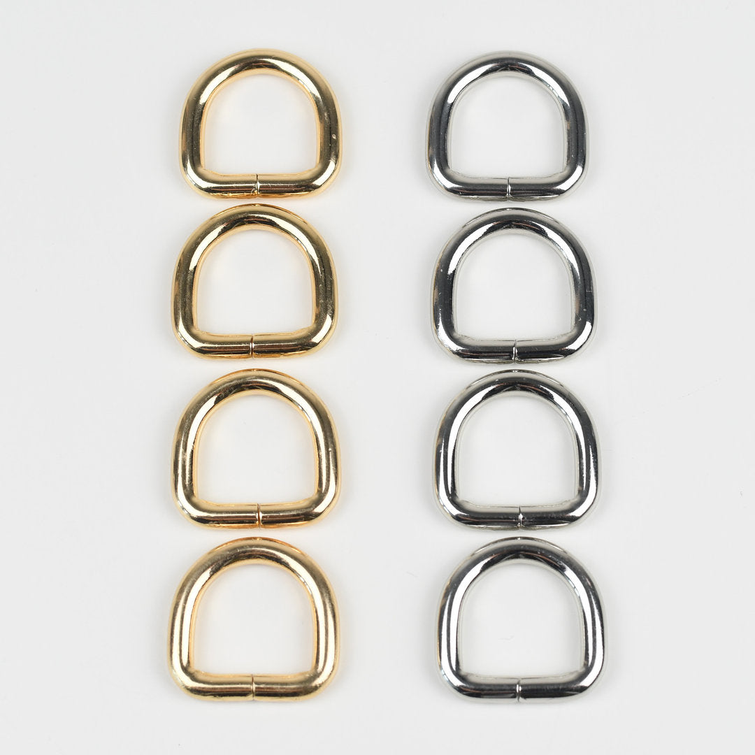 D-Ringe 20mm - silber (4 Stück) neu