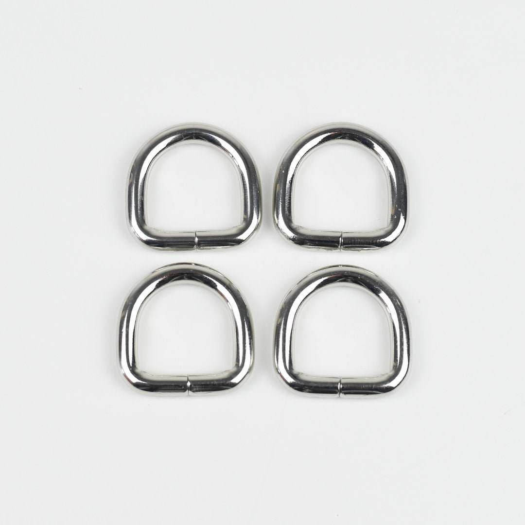 D-Ringe 20mm - silber (4 Stück) neu