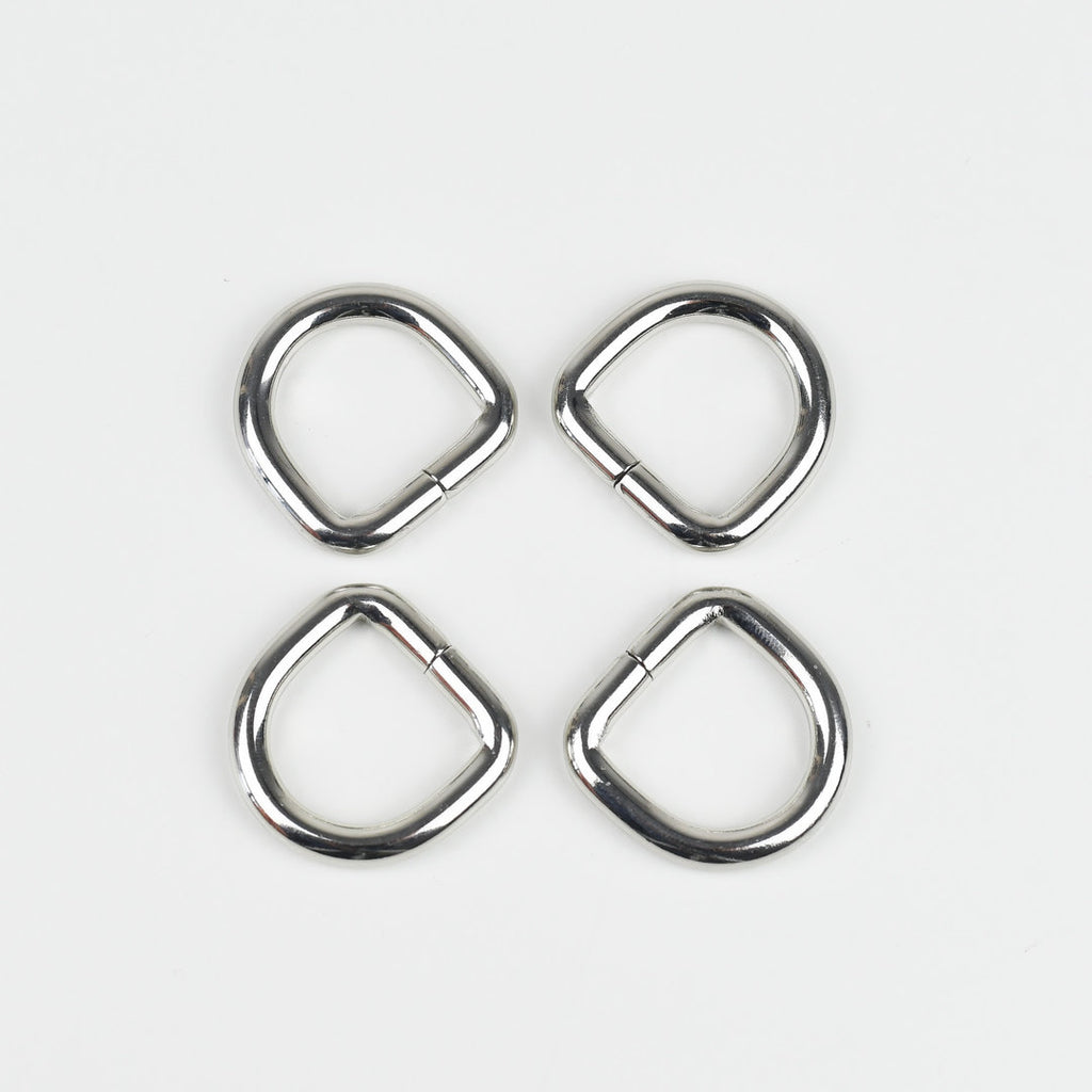 D-Ringe 20mm - silber (4 Stück) neu