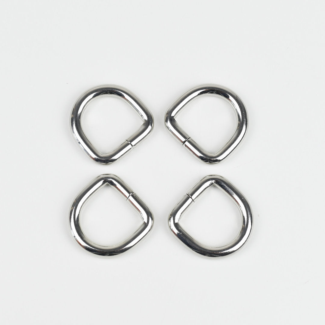 D-Ringe 20mm - silber (4 Stück) neu