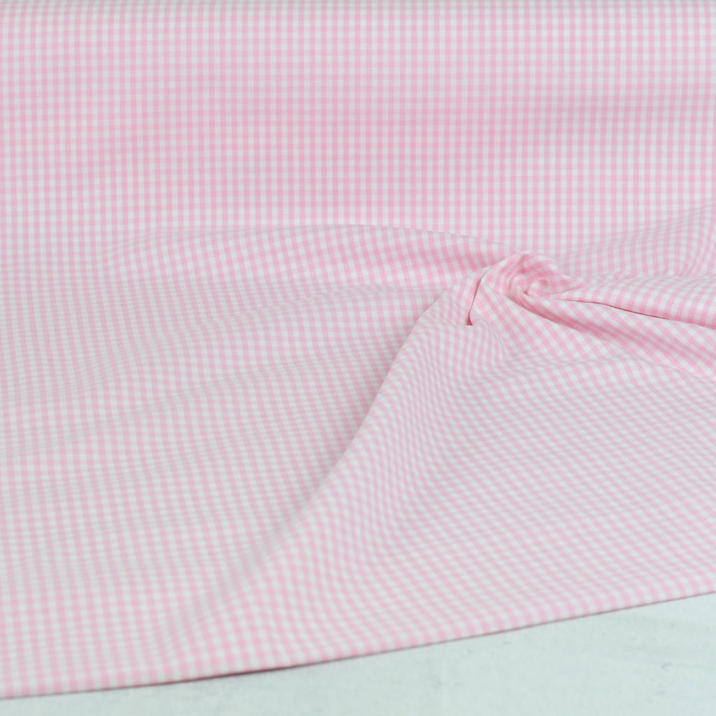 Baumwolle kariert rosa
