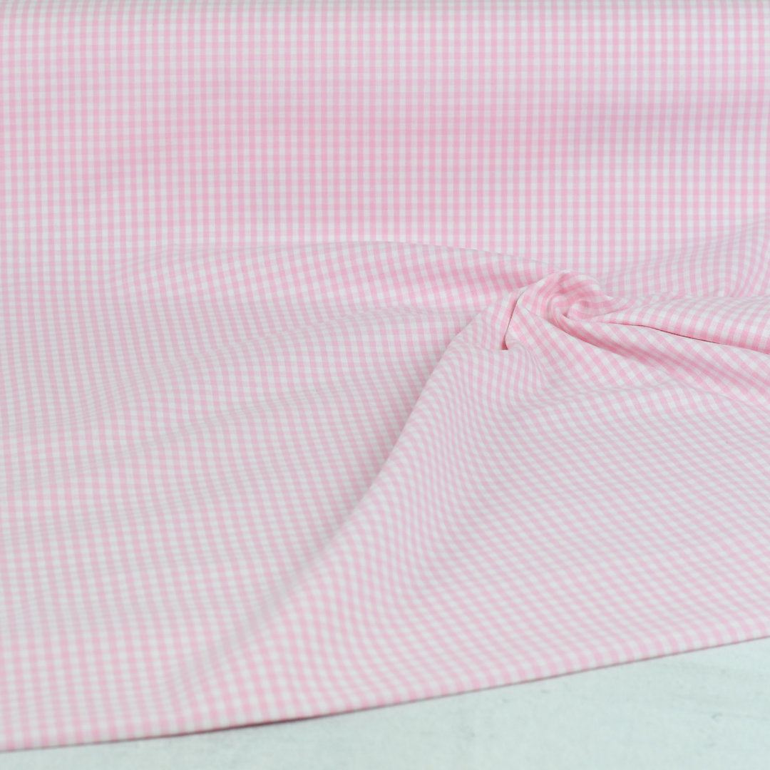 Baumwolle kariert rosa