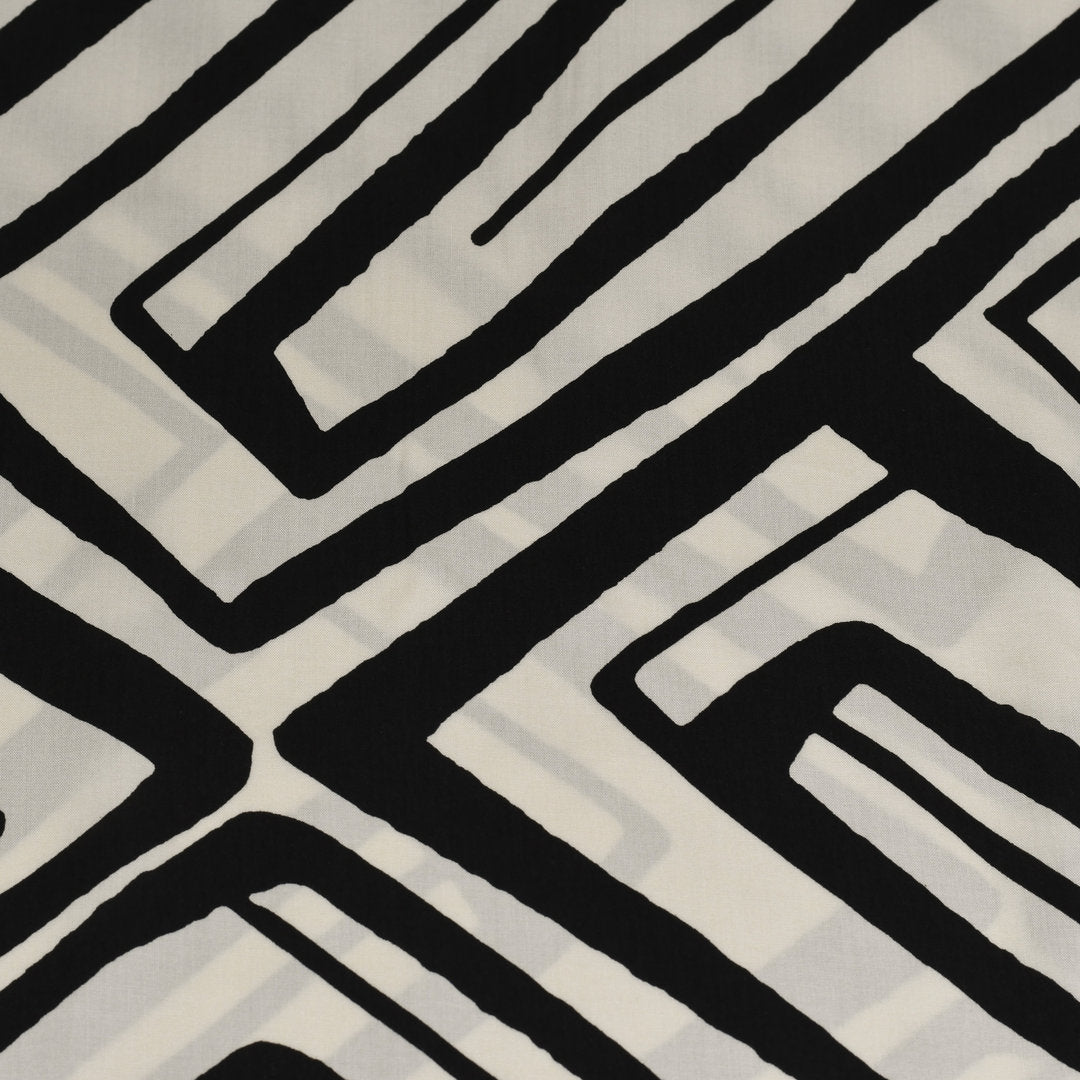 Viskose graphic - schwarz/ecru *Videovorstellung*