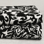 Viskose crinkle floral - black&white *Videovorstellung*