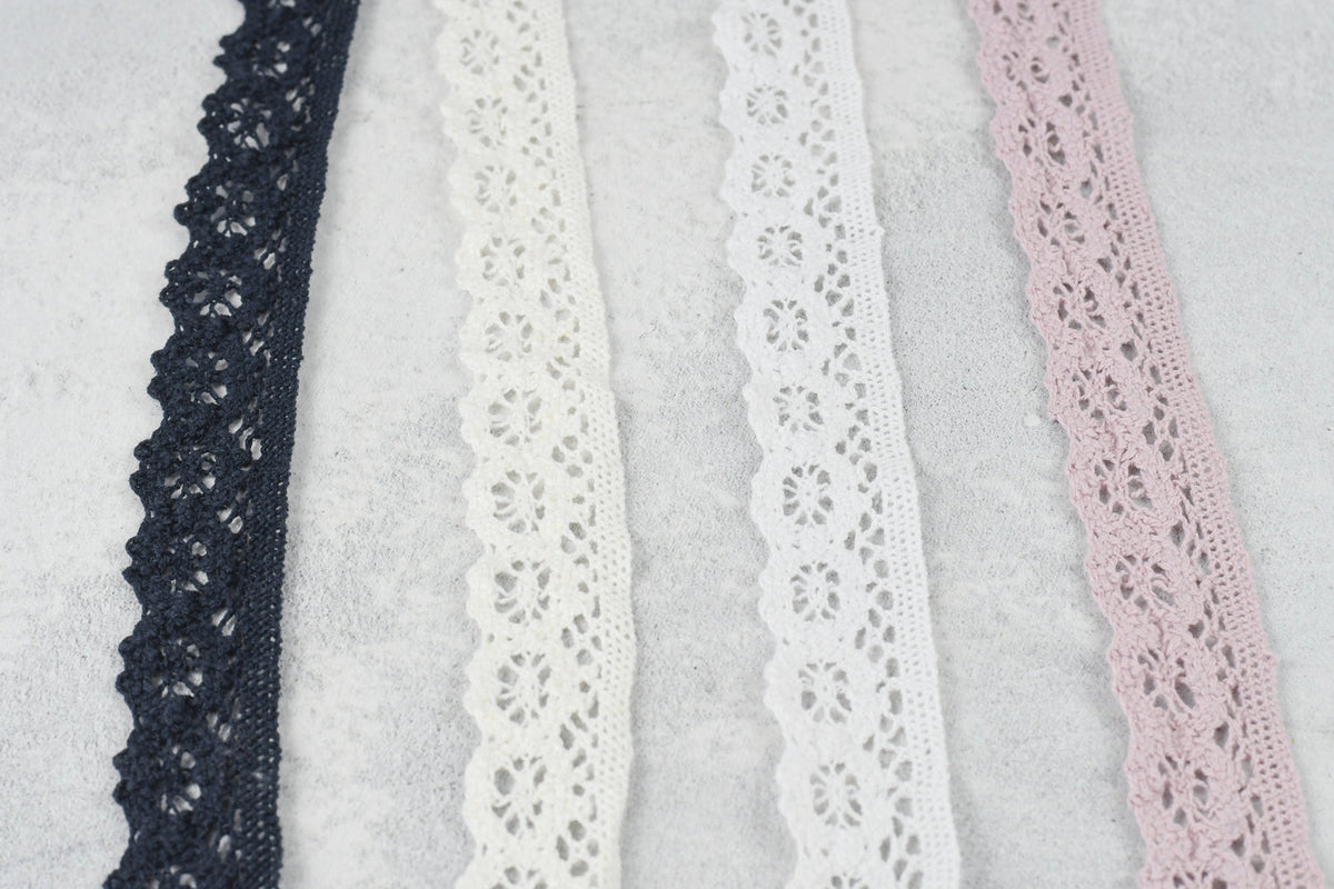 Baumwollspitze - bordeaux