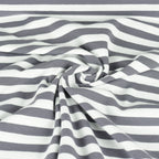Jersey Streifen - grau