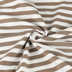 Jersey Streifen - taupe