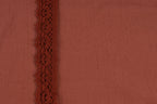 Baumwollspitze - terracotta