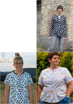 Papierschnittmuster lillesol women No.20 Evita-Bluse * mit Video-Nähanleitung * ✂✂✂