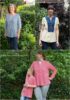 Papierschnittmuster lillesol women No.20 Evita-Bluse * mit Video-Nähanleitung * ✂✂✂