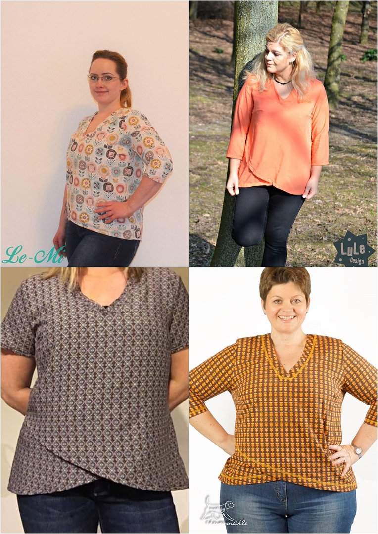 Designbeispiel: lillesol women No.17 Verano-Bluse