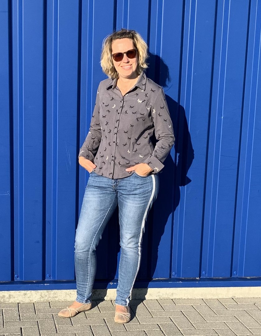 Designbeispiel: lillesol women No.57 Jerseybluse Leanna