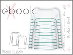 Ebook / Schnittmuster lillesol women No.95 Breton Shirt * mit Video-Nähanleitung*